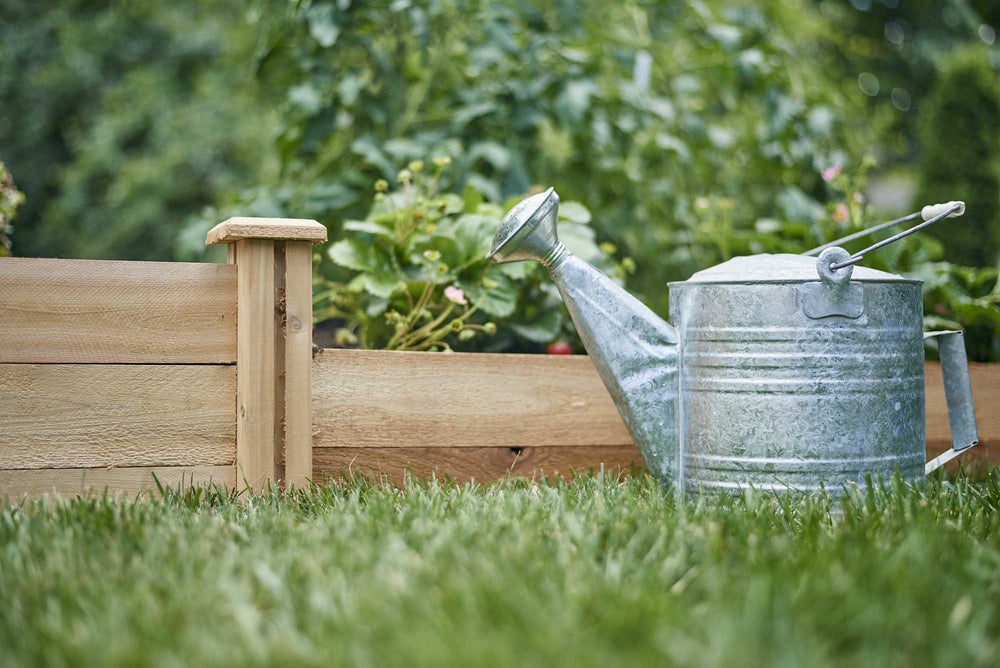Raised Garden with Watering Can