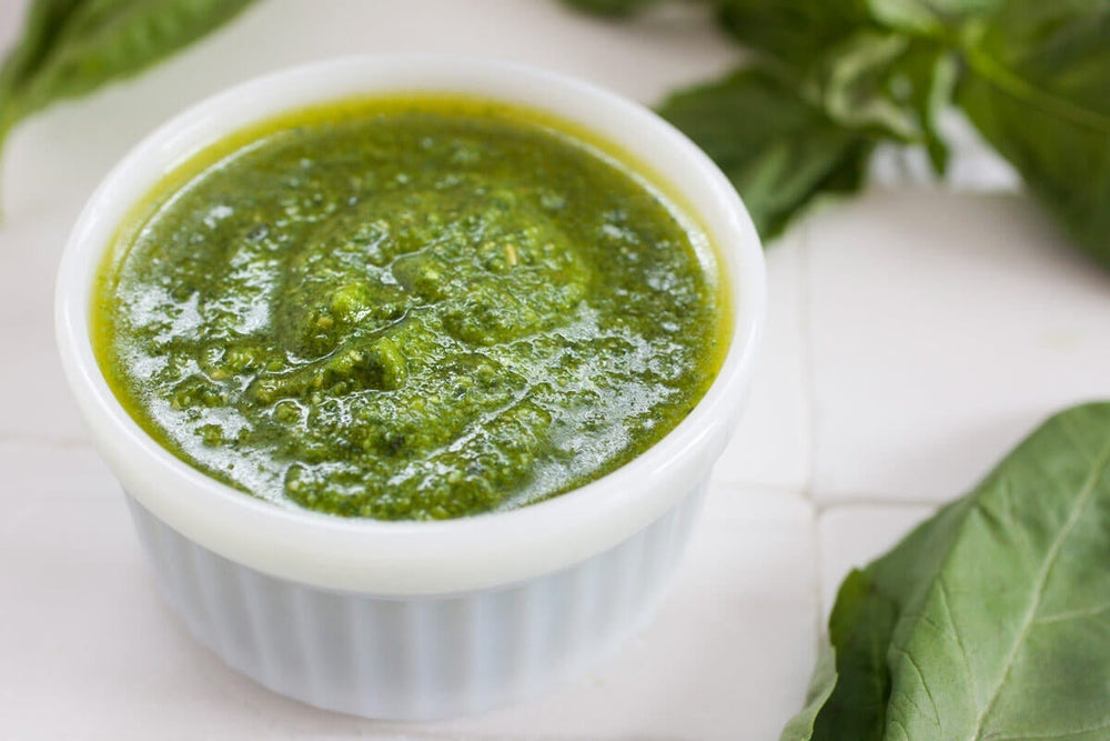 Basil Pesto with Peanuts