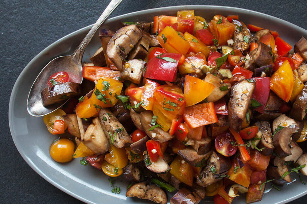 Ratatouille Salad with Japanese Eggplant