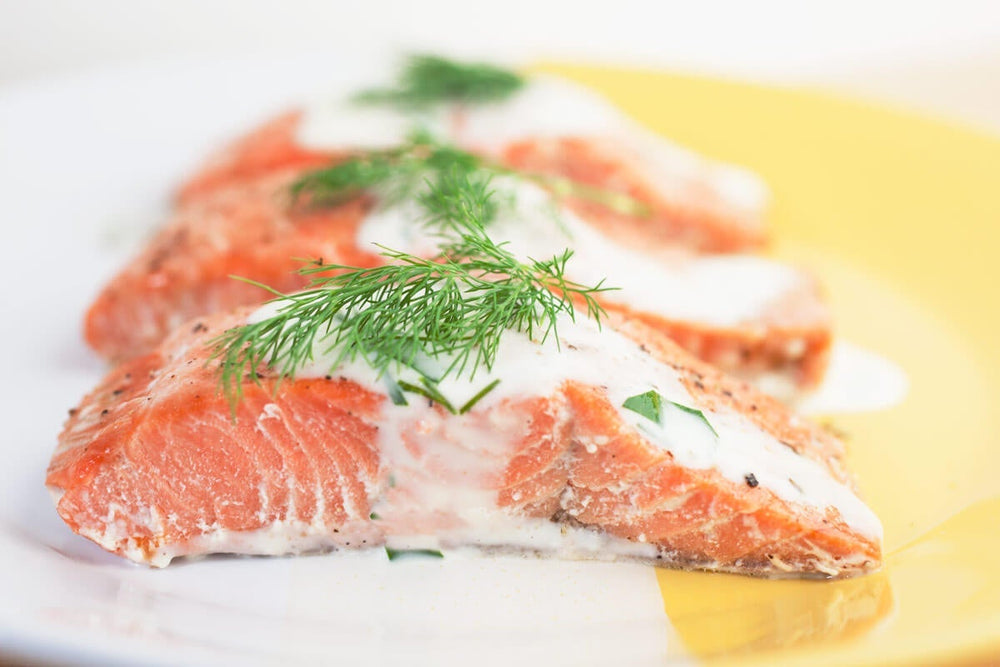 Salmon with Dill Sauce