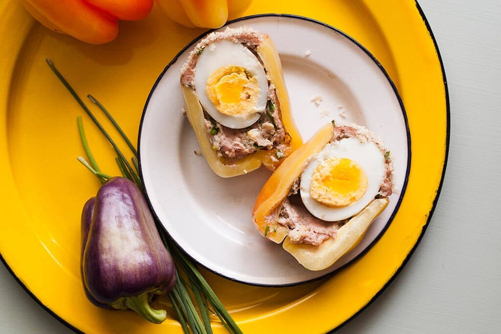 Scotch Egg Stuffed Peppers