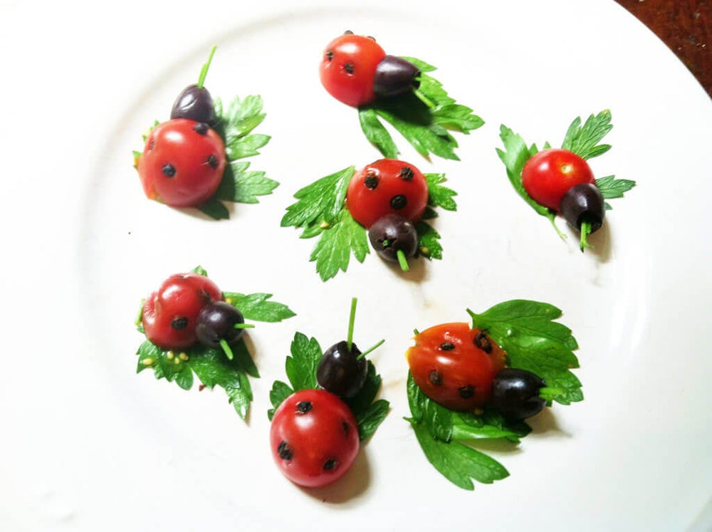 Cherry Tomato Ladybugs