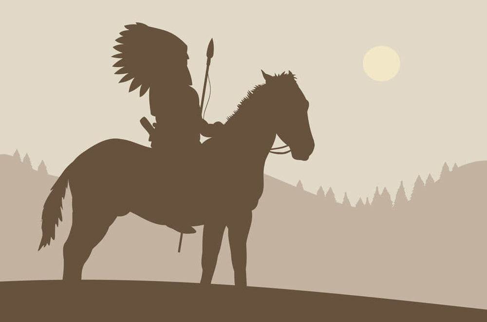 Heirloom Names: Native American chief on horseback