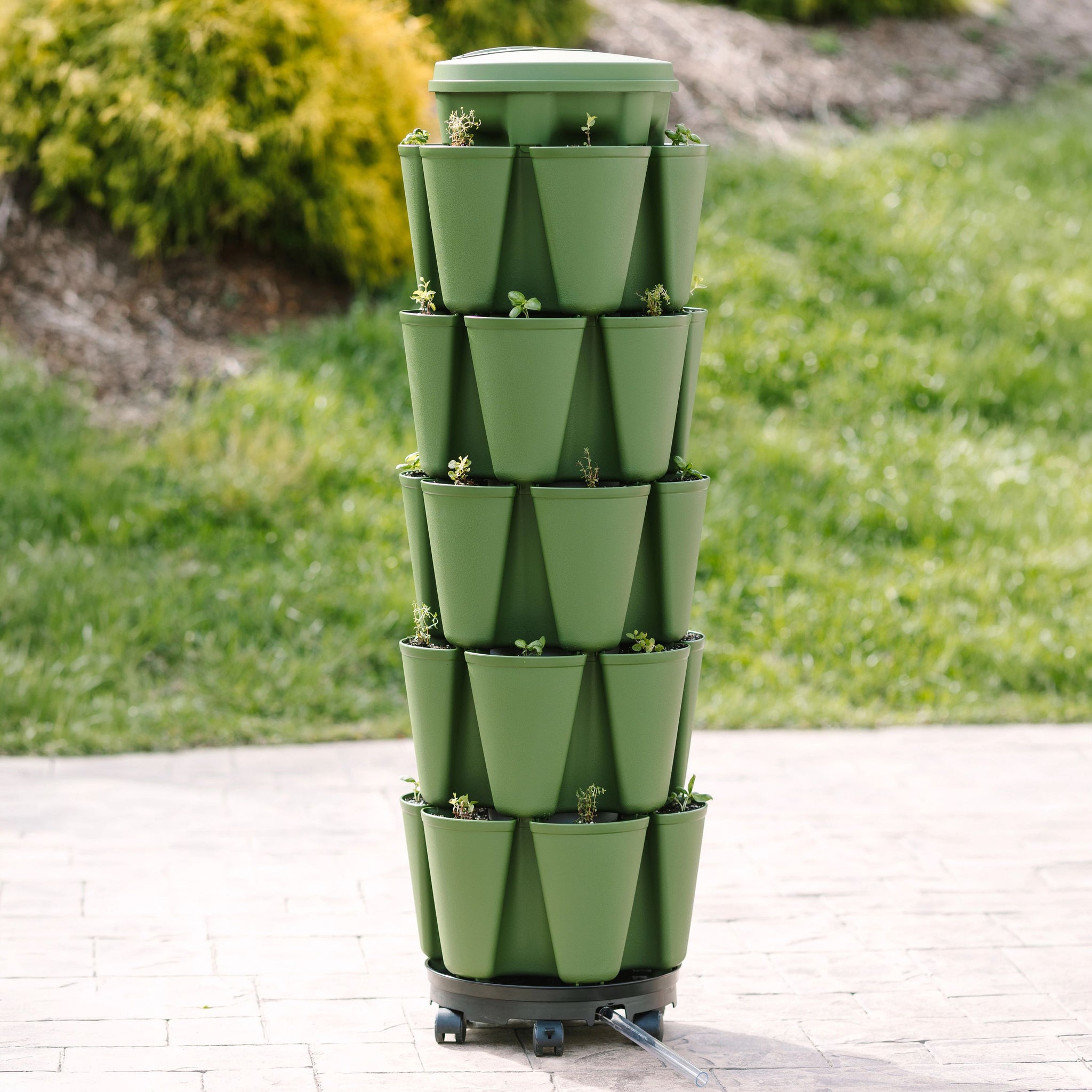 plastic vertical garden planter Evergreen Basic All‑In‑One Planter Kit