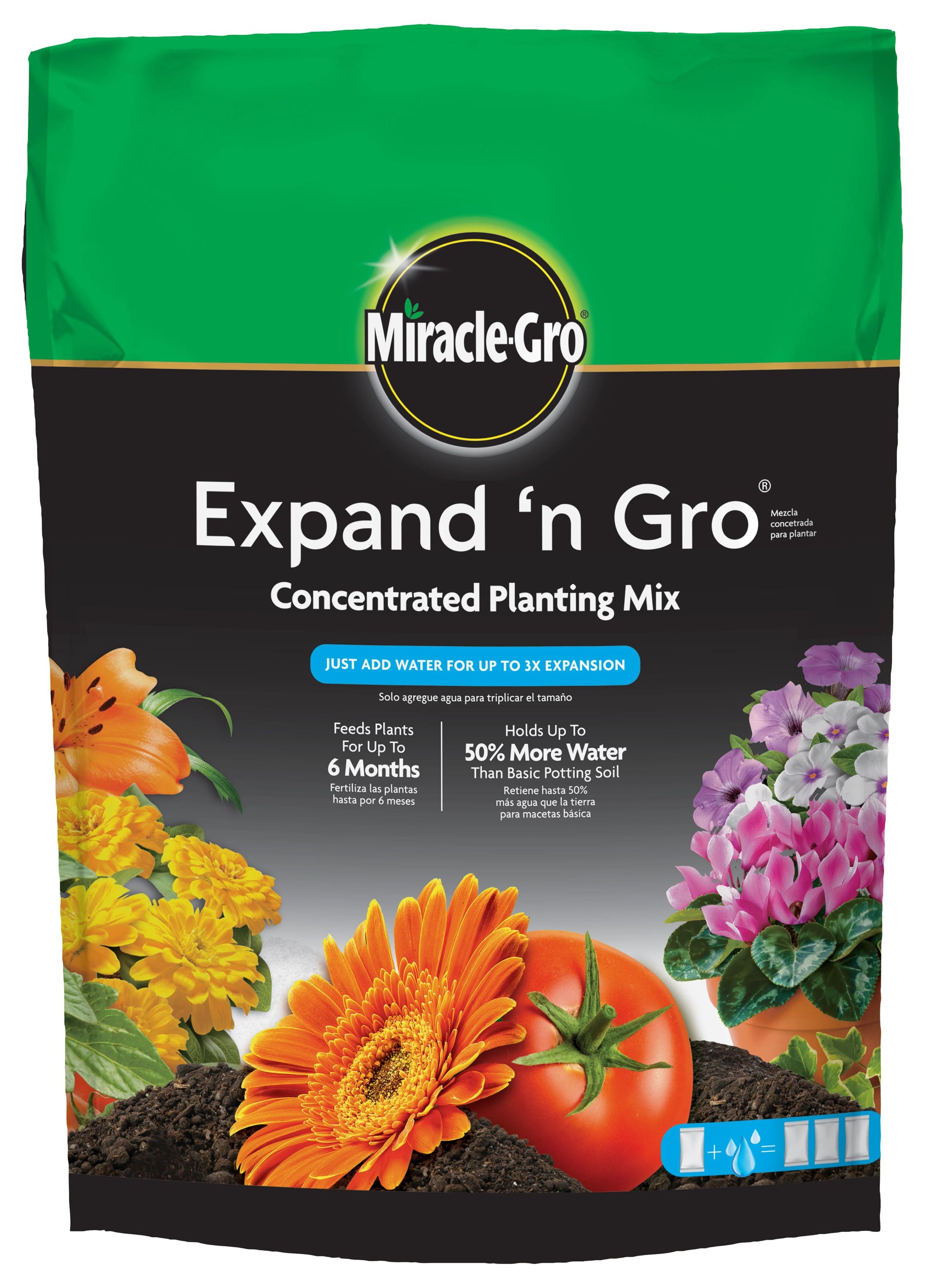 miracle gro potting mix on sale Miracle-Gro® Expand 'n Gro® Concentrated Planting Mix 0.67CF – Bonnie Plants
