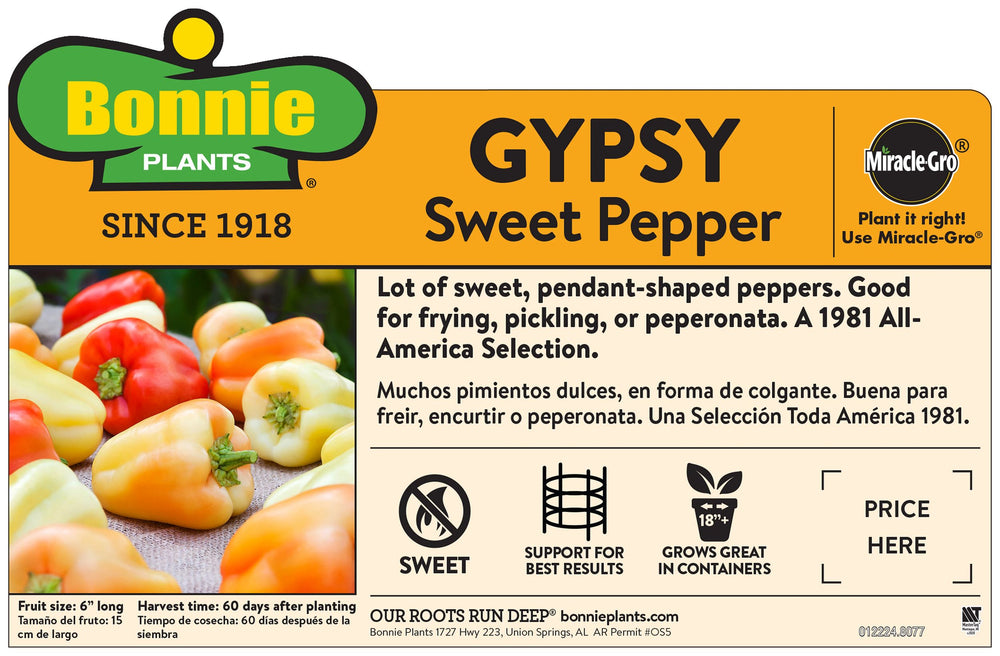 gypsy plant seeds Gypsy Pepper – Bonnie Plants