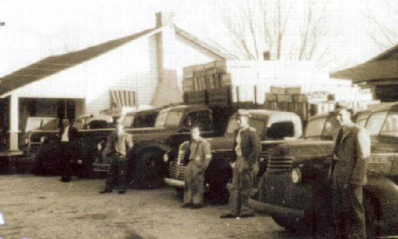 These were the first trucks used by the company to deliver plants across the Southeast.